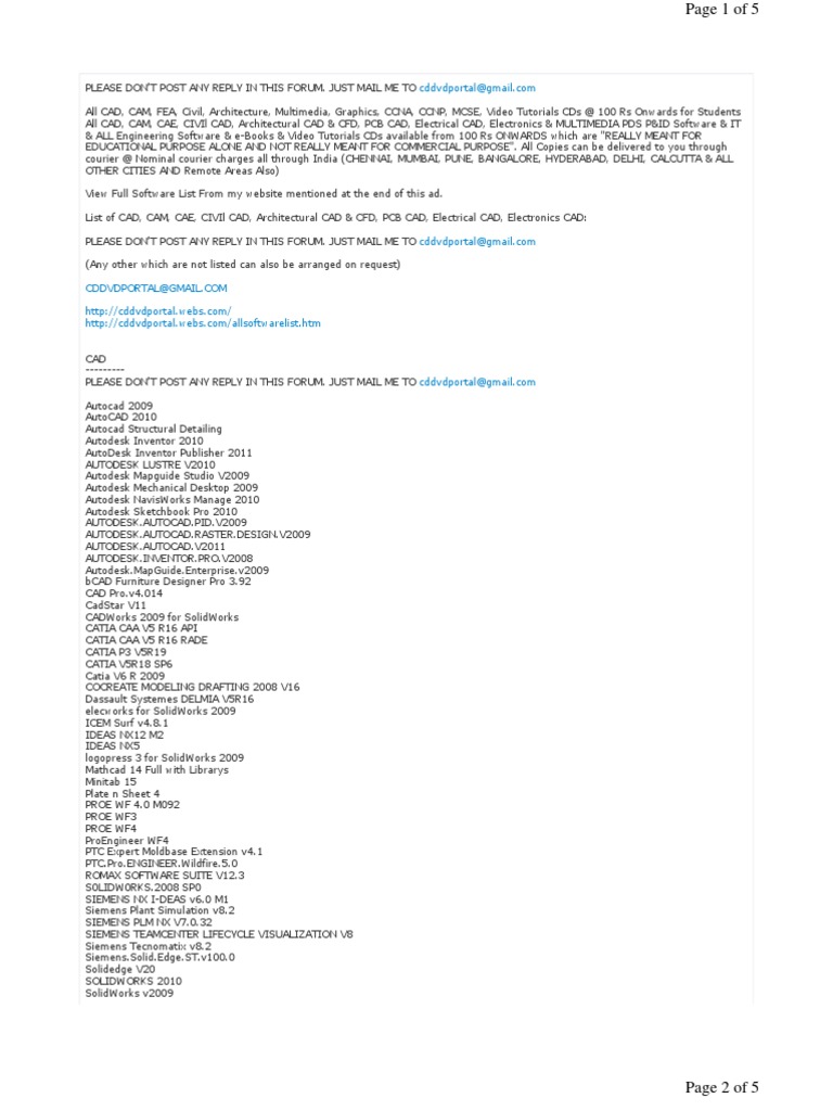 CAD, CAM, CAE Software for Students | PDF | Autodesk | Arc Gis