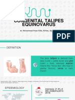 Congenital Talipes Equinovarus: Dr. Muhammad Ihsan Kitta, M.Kes, SP - OT (K)