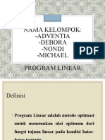 OPTIMASI PROGRAM LINEAR