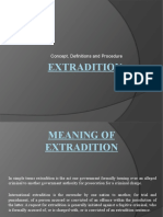 Concept, Definitions and Procedure of Extradition