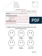 Guided English lesson on personal pronouns, verb to be, and self-description