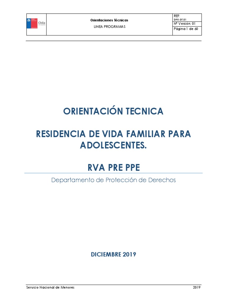 Orientaciones Tecnicas RVA PRE PPE | PDF | Adultos | Violencia