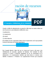 Administración de Recursos Humanos.: 1.conce Pto