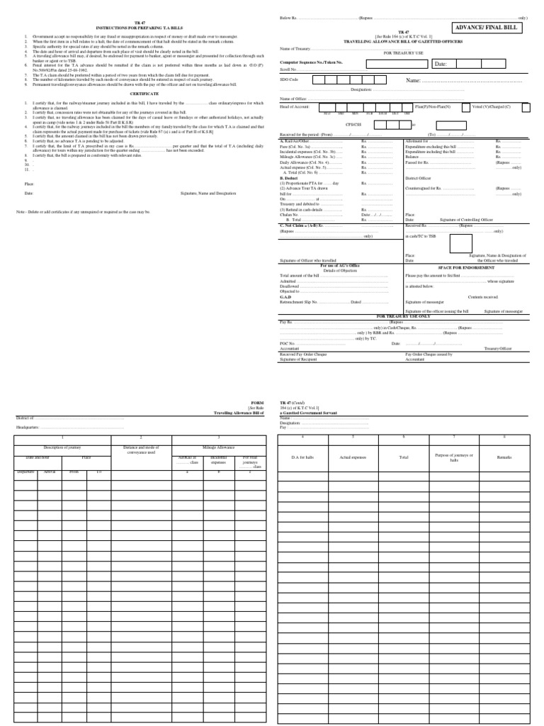 TR 47 | PDF | Payments | Government