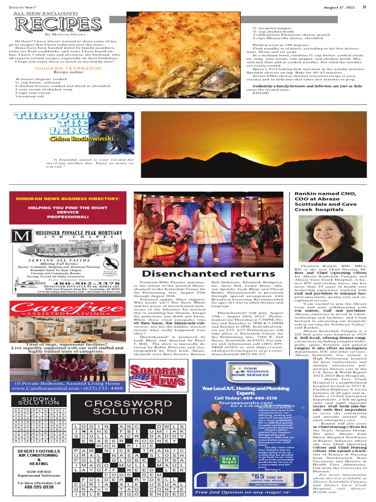 Rankin CNO COO Cave Creek Sonoran News PDF Foods Cooking