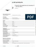 Cartuchos de Baterías de Recambio - APCRBC140