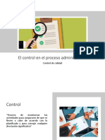 El Control en El Proceso Administrativo