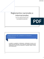 Reglamentos Nacionales e Internacionales