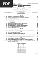 Vardhaman College of Engineering: Project Planning and Management