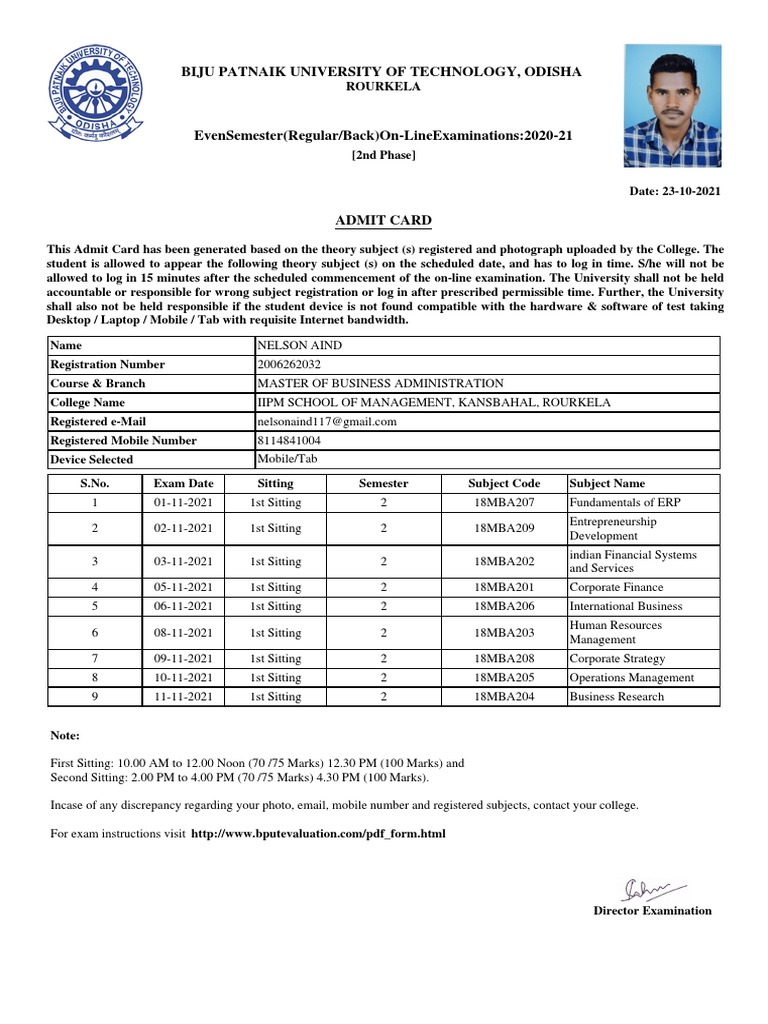 Biju Patnaik University of Technology, Odisha Rourkela PDF