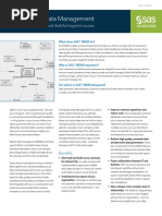 Sas Master Data Management Factsheet