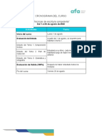 Cronograma Técnica Escritura