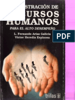 Administración de Recursos Humanos para El Alto Desempeño. Arias.