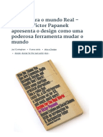 Design para o Mundo Real - Livro de Victor Papanek Apresenta o Design Como Uma Poderosa Ferramenta Mudar o Mundo - Coletivo Verde