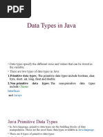 Data Types in Java