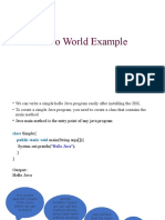 Hello World Java Program Explained