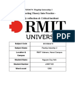 Nguyen Duy Anh - s3697100 - Connecting Theory Into Practice - Log Early Reflection & Critical Incident-1