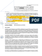 Convenio de colaboración SENATI-empresa para formación técnico