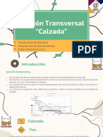 Sección Transversal de Calzada en Carreteras