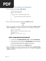 Java Exercise For Beginners: How To Accept Input From The Keyboard?