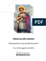 Tríduo de São Tarcísio para coroinhas