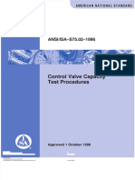 Fdocuments - in Isa 7502 Control Valve Capacity Test Procedure