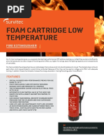 Foam Cartridge Low Temperature: Fire Extinguisher