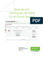 Activacion Plesk 12 Cloud Server Guia Uso Acens