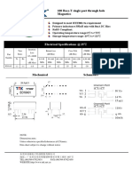 BD16A01 - 100 Base-T Single Port Through Hole Magnetics