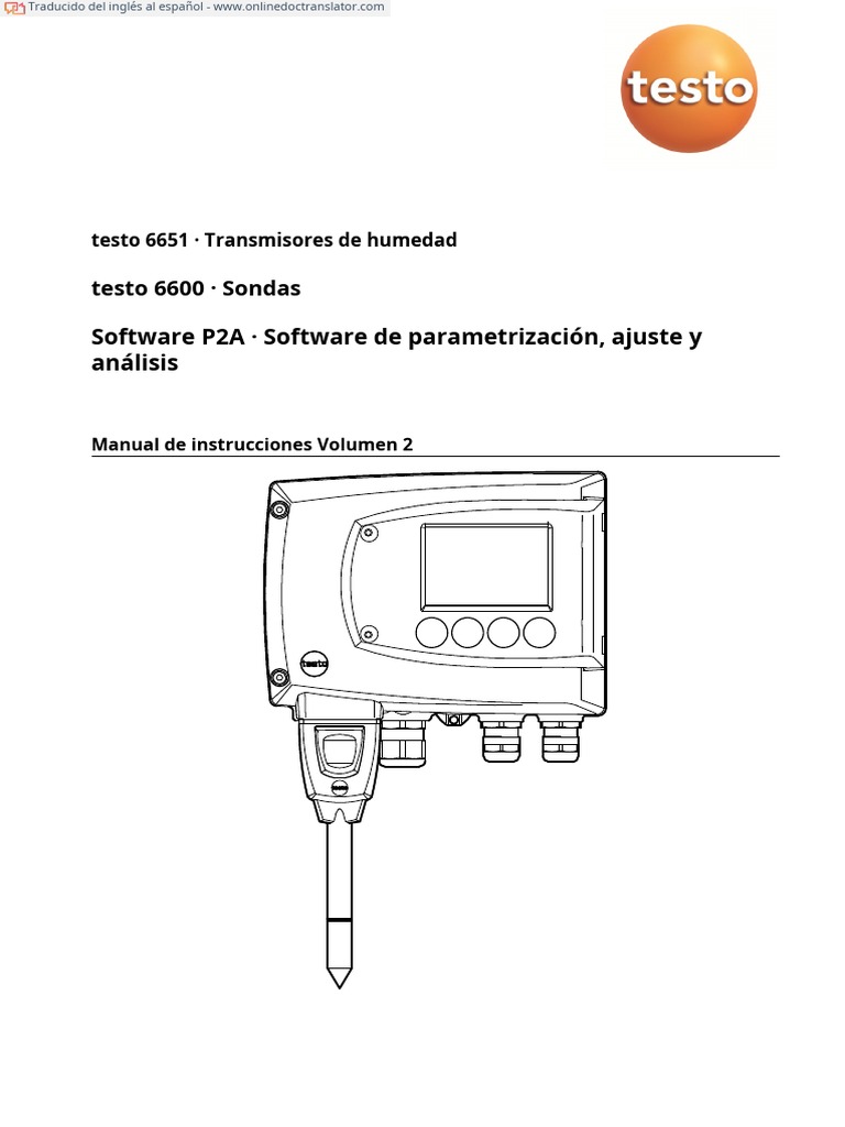 Guía de Sondas y Software Testo | PDF | Uncertainty | Hysteresis