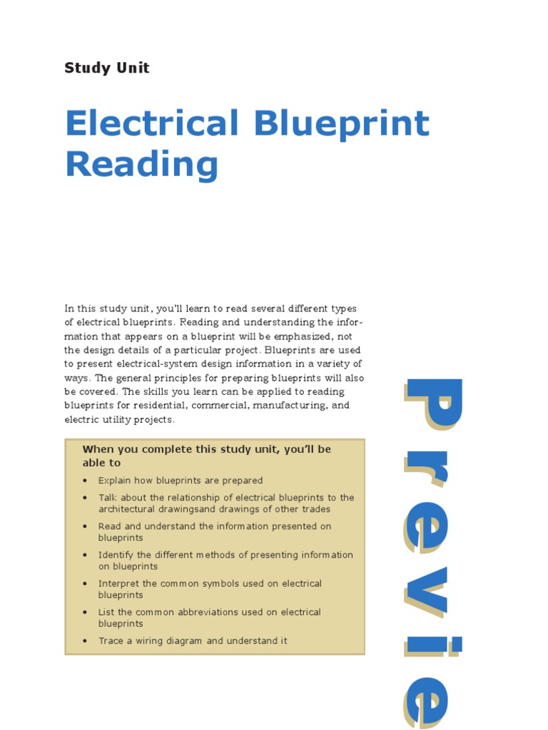 Electrical Blueprint Reading | PDF | Transformer | Electric Power ...