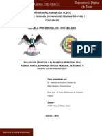 Universidad Andina Del Cusco Facultad de Ciencias Economicas, Administrativas y Contables Escuela Profesional de Contabilidad