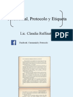 Ceremonial Protocolo y Etiqueta 