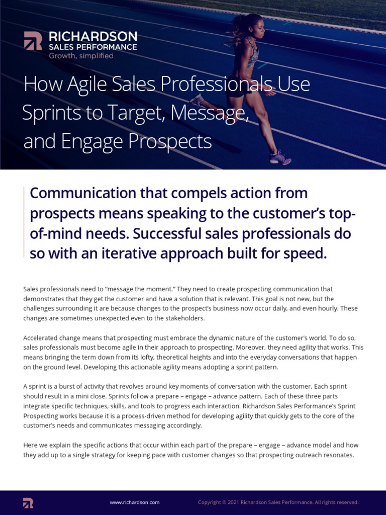 Agile Sprint Prospecting Brief | PDF | Sales | Agile Software Development