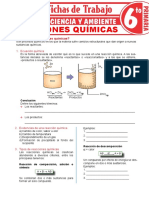 Reacciones Químicas para Sexto Grado de Primaria