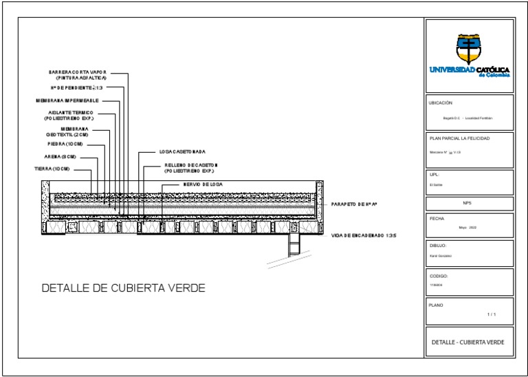 Detalle de Cubierta Verde | PDF