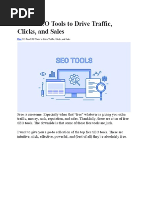 15 Free SEO Tools to Drive Traffic
