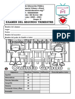 Examen 5 To Grado 2 Do Trimestre 2021 MEX