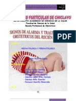 Signos de Alarma y Traumatismos Obstetricos Del RN