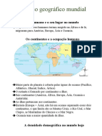 O Espaço Geográfico Mundial