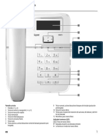 Esquema General Del Teléfono Gigaset DA610: Pantalla y Teclas