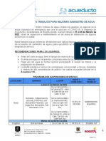 Eaab Ejecutará Trabajos para Mejorar Suministro de Agua: 21 Al 25 de Febrero de 2022