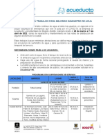 Eaab Ejecutará Trabajos para Mejorar Suministro de Agua: 28 de Marzo Al 1 de Abril de 2022