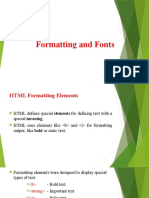 Module - 2 - HTML5Formatting and Fonts