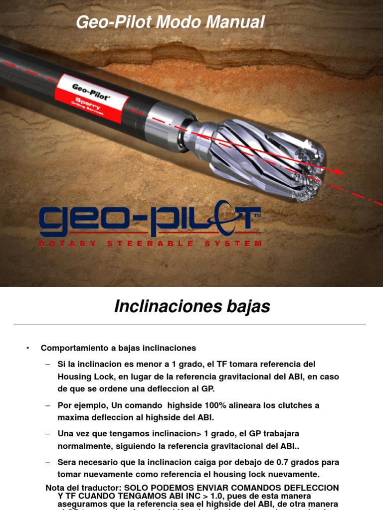 Modo Manual del Geo-Pilot | PDF