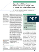 Validity and Reliability of A New Incremental Step Test For Eople With Chronic Obstructive Pulmmonary Disease