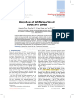 Article: Biosynthesis of Cds Nanoparticles in Banana Peel Extract