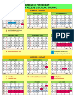 SDN 1 Kalender Pendidikan Semester Gasal Genap 2022-2023