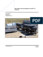 Side Impact Test and Analyses of A DOT-117 Tank Car: U.S. Department of Transportation
