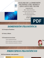 Analisis de La Dimensión Filosofica Del Plan de Estudios Del Tecnm